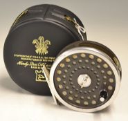Hardy Bros Marquis 8/9 fly reel - with smooth chrome foot - reversible 
