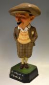 Fine and early Penfold Man papier-mâché advertising golfing figure c.1930's c/w the early gap