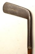 Jn Gray Prestwick thick straight blade putter c.1885 - 4.5