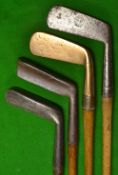 James Braid and Robert Forgan plus 2 other putters (4) - incl Braid's Orion flanged sole; Forgan