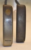 2x Ping Echo Putters with Phoenix Arizona Address - one stamped Slazenger to the sole, the other a
