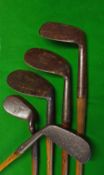 5x various niblicks, m/niblicks irons et al: Robert Forgan St. Andrews Smith's patent anti-shank