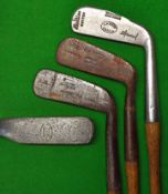 4x assorted putters - 3 blades Tom Stewart, G Williams, G M Robb together with a modified Mills L