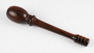 Fine Rosewood turned wooden priest - overall 8