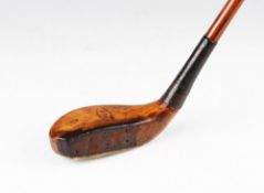 Interesting and rare Anderson & Son Edinburgh Patent golden beech wood transitional head with