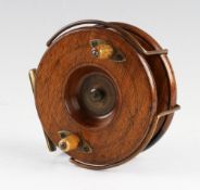 Dunhill London wooden and brass star back reel: 4.25