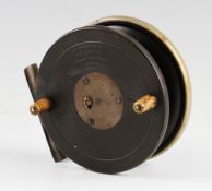F.T Williams 10 Gt Queen St London ebonite and brass combination fly reel: 4