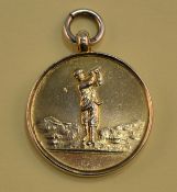 1954 The News of The World silver golf medal - and embossed on the reverse 