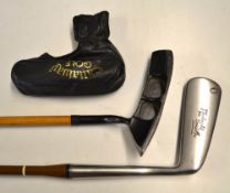 2x putters - Callaway Hickory Sticks milled face off set and MacDonald Smith wry neck by Geo Nicoll