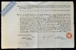 1858 Sir Colin Campbell as General and Commander-in-Chief Military Commission - East Indies, one