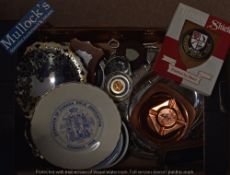 Collection of Rifle Shooting Related Items To include Sliver Plated wear dishes, bon bon dishes,