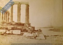 Frederic Boissonnnas - Original signed Photograph of ‘Temple of Poseidon Cape Sounion’ Greece 57 x