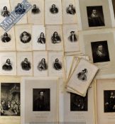 Historical Portraits - Over 100 engravings mainly of 16th to 18th century personalities printed from