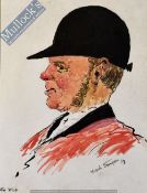 Wilfred Thompson 1884 – 1921 “The Whip” Portrait - A Profile head and shoulders Portrait of a