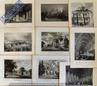 Collection of 19th Century Engravings Featuring scenes of London and Middlesex (50)