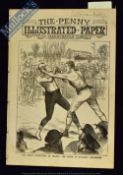 Boxing – ‘The Great Price Fight in France’ The Penny Illustrated Paper 1887 – Jem Smith v Jake