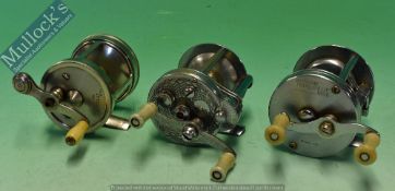 American Multiplying Reels To include Tripart No 580, Shakespeare True Blue 1956, P Flueger Summit