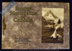 Rocky Mountains of Canada 1920s Publication - Has 24 large tipped in full page hand tinted scenic