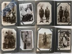 India & Punjab – Indian Postcard Album An album of vintage Indian postcards including Military