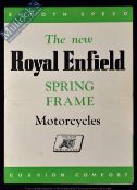 Royal Enfield Motor Cycle 1948 Brochure - Large Poster size brochure illustrating and detailing with
