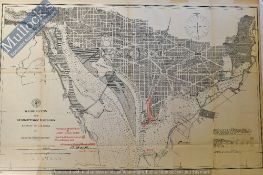 Americana – Signed Lt. Col. Of Engineers Peter C. Hains (1840-1921) ‘Washington and Georgetown