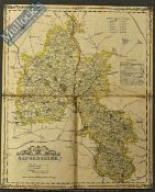 Oxfordshire Cloth Backed Map - Publisher: H.G. Collins, 22 Paternoster Row, London, 1855: fine