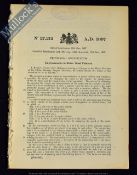 Early Patent For Improvements In The Motor Car 1898 - A 5 page publication by the Patent Office in