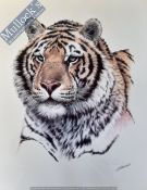 Guy Coheleach “Siberian Hunter” Signed Fine Art Lithograph with Certificate of Authenticity, f & g