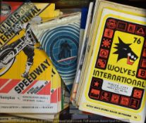 Sporting Memorabilia – Speedway Selection of Programmes covering mainly Wolverhampton, few