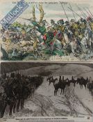 India & Punjab – Sikhs Cavalry in the Battlefields - Two vintage photographic postcards showing Sikh