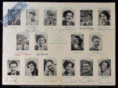 BBC Radio Farming Serial The Archers Autographs Official printed character booklet having