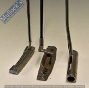 3x Interesting Modern Steel Shafted Putters – incl Ping Anser 4, 2x left hand putters Spalding
