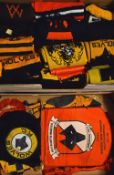 Collection of Wolverhampton Wanderers scarves, put together by a keen Wolves fan over a number of