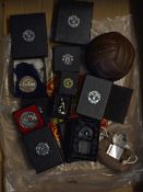 Manchester Utd presentation gifts to include 2006/2007 separate boxed coins v Chelsea, v