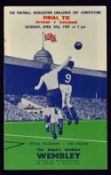 1949/50 FA Cup Final Arsenal v Liverpool Football Programme – Signed – dated 29th Apr at Wembley