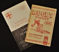 Rugby Booklet, Rugby Digest 1959(2): Good, clean 64 pp edition of this well-thought of and quirky
