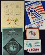 1948 Spain v Ireland 30 May 1948 in Barcelona official menu from the Hotel Ritz for the