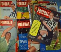 Full set of Charles Buchan’s Football Monthly for the calendar year 1958 to include March 1958 (