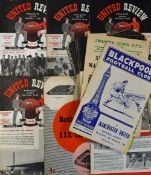 1958/1959 Manchester Utd football programmes complete set of homes nos. 1-24 (including v Manchester