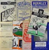 1949/1950 Manchester Utd football programme aways at Derby County, Chelsea, Stoke City, Wolves,