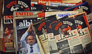 Collection of Manchester Utd football programmes to include homes 1956/57 Charlton Athletic x 2,