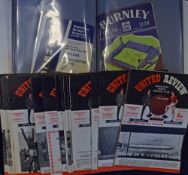 1964/1965 Manchester Utd home football programmes including Leicester City (December) postponed (