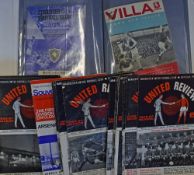 1966/1967 Manchester Utd home football programmes including England v Scotland schools (24) plus