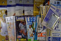 Selection of Leeds United Football Programmes and Tickets includes European home matches late