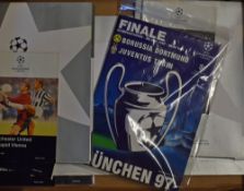 1996/1997 Manchester Utd in the Champions League football programmes to include Juventus (h),