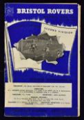 1955/1956 Bristol Rovers v Manchester Utd FA Cup football programme 7 January 1956 Fair-good. NB: