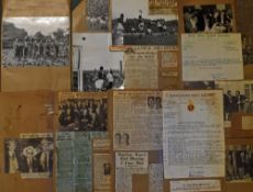 1953 South Africa Tour to UK Football Photographs and News Cuttings photographs laid to paper, 6x