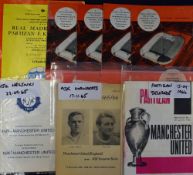 1965/1966 Manchester Utd European Cup football programmes to include HJK Helsinki (h&a), ASK