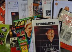 Selection of Manchester United Football Programmes and Ephemera to include 1960s through to modern