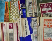 Mixed collection of football programmes to include 1948/49 Southampton v QPR, Cardiff City,
